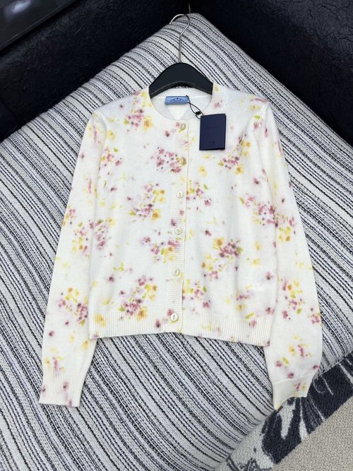 Prada Customized Knitted Cardigan for a Sophisticated Look