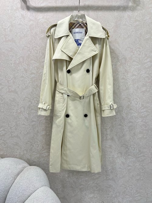 Chanel Classic British Style Gradient Long Trench Coat with Unique Lining