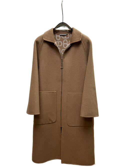 Hermes Classic Cashmere Coat with Dust Bag in Earthy Tones