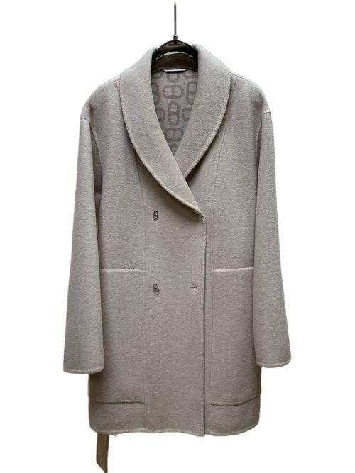 Hermes Classic Cashmere Coat with Dust Bag in Earthy Tones