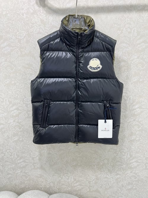 Moncler Functional Long Season Down Vest with Elegant Details