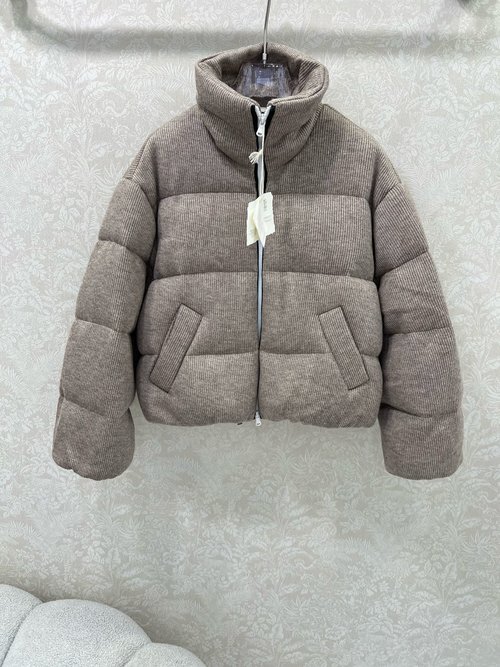 Chanel Minimalist High-End Cashmere Down Jacket with Custom Zippers