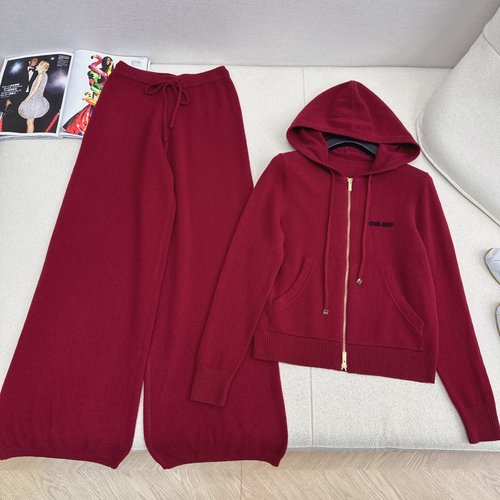 Miu Miu Miu Series Wool Casual Suit for Timeless Elegance