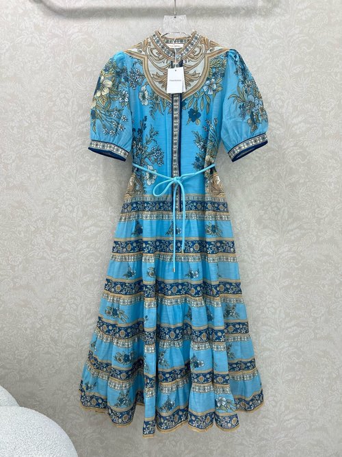 Zimmermann Zimmerman s Flower Series: Sapphire Print Dress