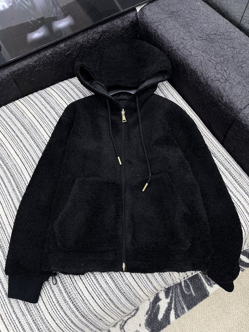 Moncler Double-Sided Fleece Down Jacket with a Minimalist Design