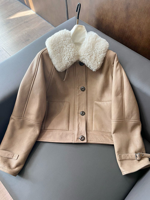 Miu Miu Sweet-cool Vintage-style Fur-lined Outerwear