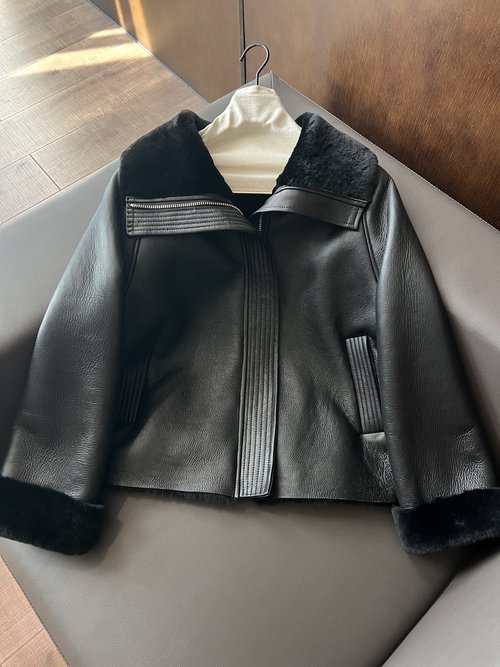 Miu Miu Sweet-cool Vintage-style Fur-lined Outerwear
