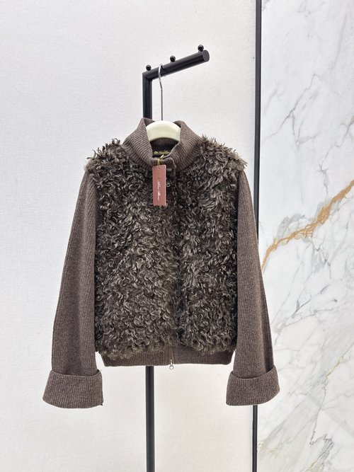 Loro Piana Exclusive Knit-Spliced Down Jacket, Light and Stylish