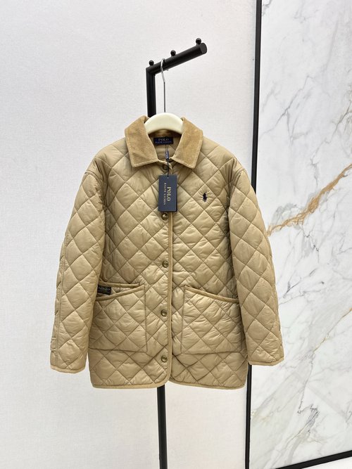 Polo Ralph Lauren Hot - selling Quilted Cotton Coat: Warm and Flattering