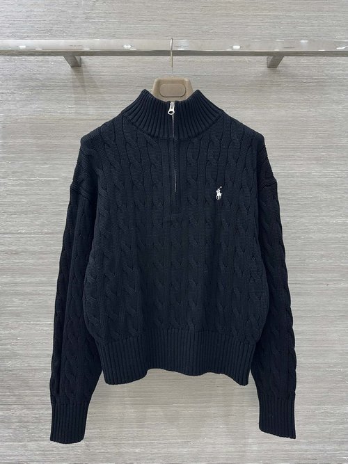 Polo Ralph Lauren Exclusive First Release: College-style Embroidered Knit Top