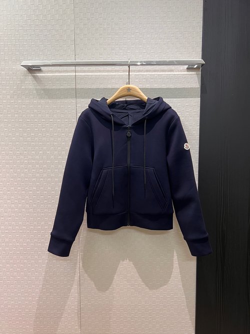 Moncler Hooded Sweatshirt with Classic Sleeve Logo