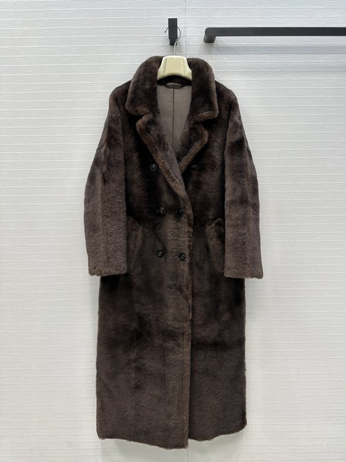 Max Mara Australian Merino Fur Suit Coat, Elegant and Sophisticated