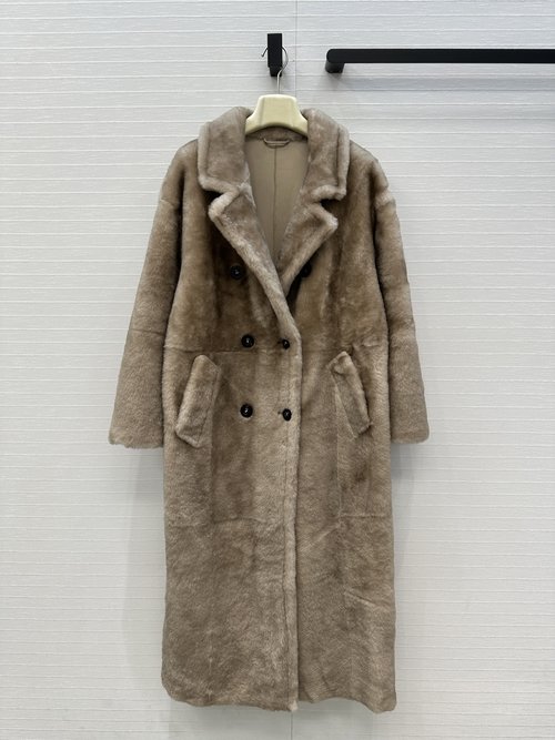 Max Mara Australian Merino Fur Suit Coat, Elegant and Sophisticated
