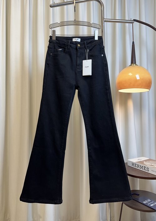 Celine Fleece Lined Pocket Design Slim Jeans, Soft and Stylish