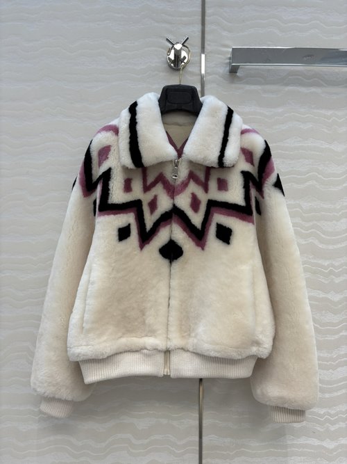 Gucci Exclusive High - Quality Spanish Merino Fur One - Piece Ski - Style Jacket