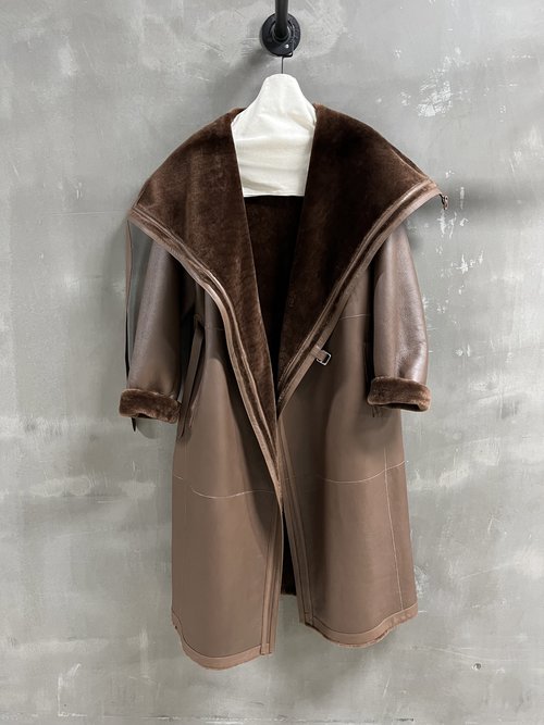 Hermes Reversible Faux Fur Coat with Relaxed Fit, All - Occasion Style