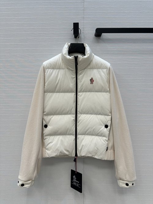 Moncler Outdoor Polar Fleece Spliced Down Jacket, Comfortable and Stylish
