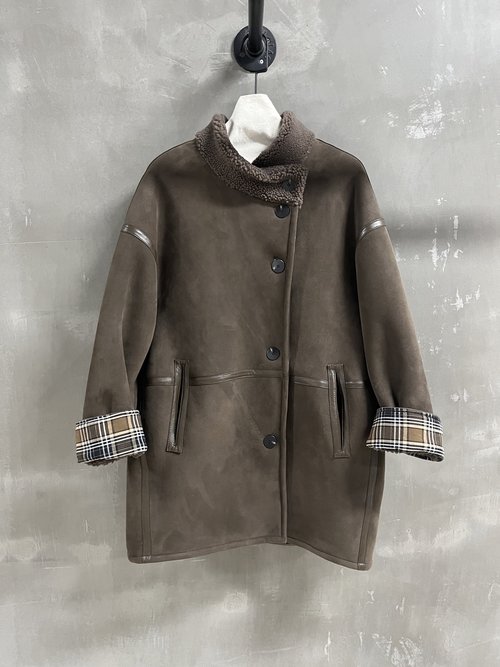 Burberry Classic Reversible Fur and Leather Garment