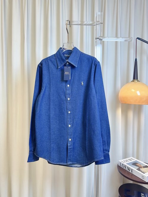 Polo Ralph Lauren Embroidered Logo Denim Shirt, Comfortable and Trendy