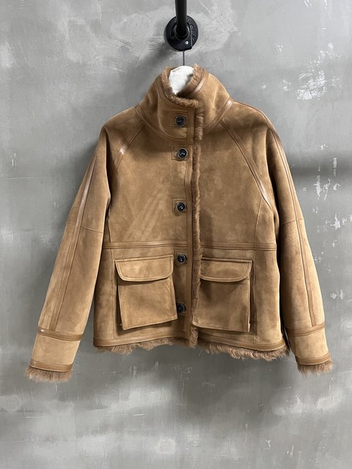 Balenciaga Customized Retro Suede Fur One-Piece, Simple yet Charming