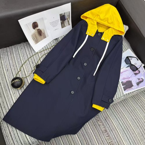 Miu Miu Double - Sided Long Trench Coat, Colorful and Versatile