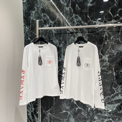 Chrome Hearts Sanskrit Printed Long-Sleeved T-Shirt, High-Street Fashion