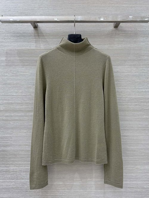 Brunello Cucinelli Exclusive High-end Cashmere High-collar Chain-top for Elegant Look