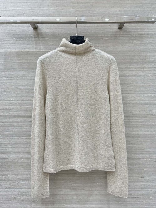Brunello Cucinelli Exclusive High-end 100% Cashmere Turtleneck Chain-top with Elegance