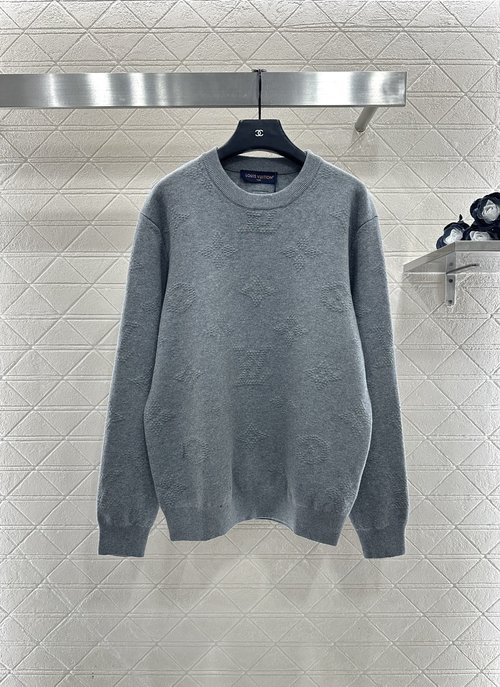 Louis Vuitton Custom Knitted Pullover with Four - Leaf Clover Jacquard