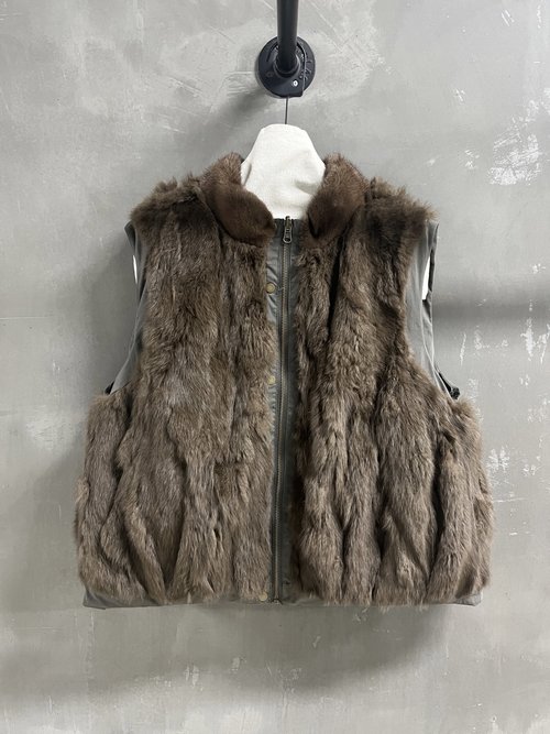 Miu Miu Premium Down Piece, Classic Collar, Double - Sided, Cotton & Nylon Blend