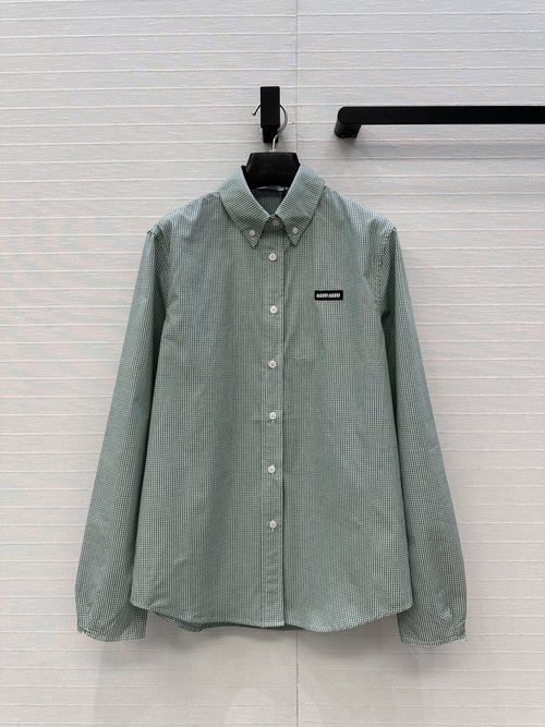 Miu Miu Checked Shirt for Sophisticated Style