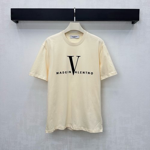 Valentino Customized Imported Cotton T-shirt with Iconic Letter Logo