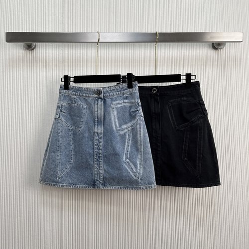 Chanel Bow Series High-Waisted Denim Skirt for a Stylish Look