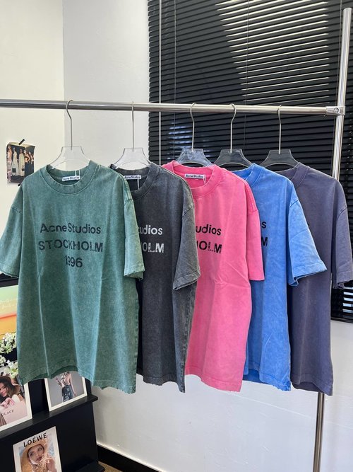 Acne Studios New Arrival: Five - Color Distressed Letter T - Shirt