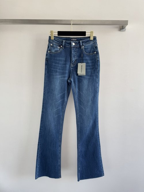 Balenciaga High - Waisted Flare Jeans, Comfortable for All Seasons