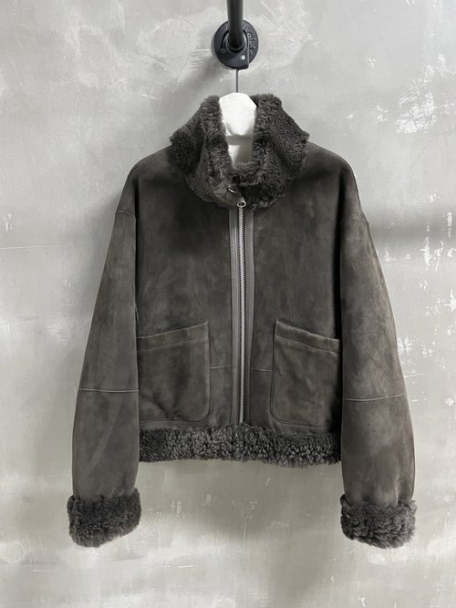 Loro Piana Classic Reversible Apparel Made of Imported Turkish Suede Wool Fur