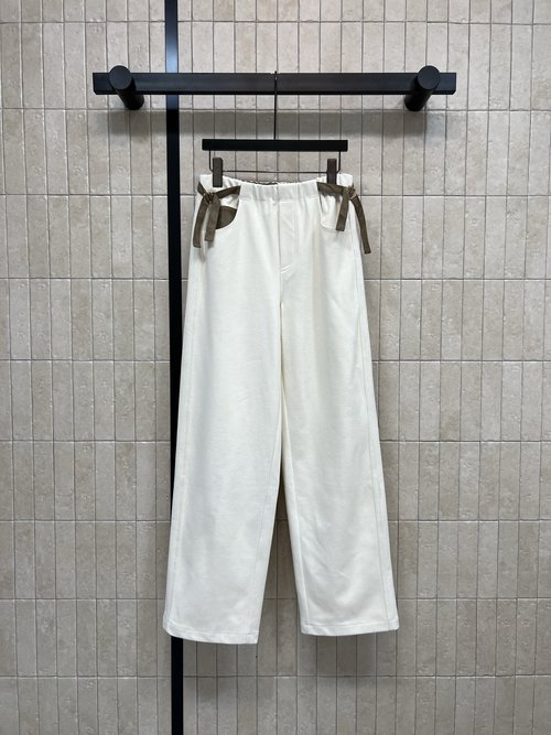 Loro Piana High-waisted Drawstring Casual Pants: Stylish and Slimming New Model