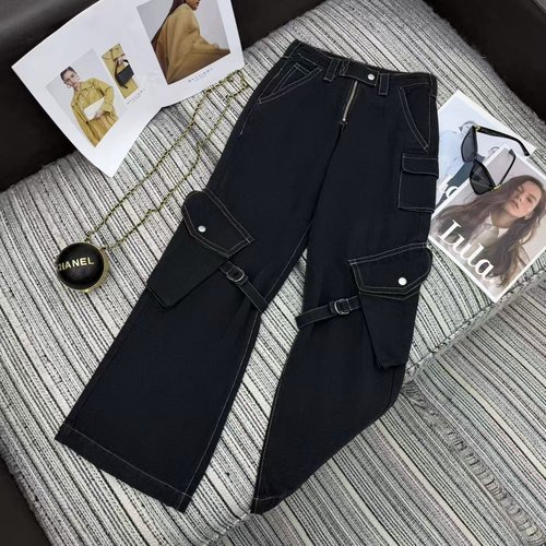 Acne Studios Flared Cargo Pants with Unique Design