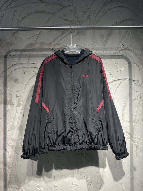 Balenciaga Reversible Embroidered Jacket with Dual Styles and Good Fit