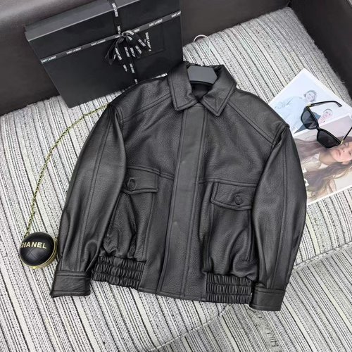 Yves Saint Laurent High-end Lapel Motorcycle Jacket from Early Collection