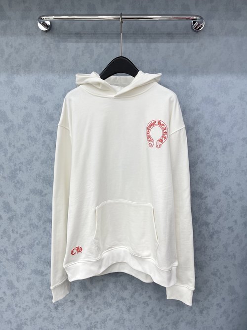 Chrome Hearts Comfortable Hooded Loose-Fit Sweatshirt, Multiple Outfit Options