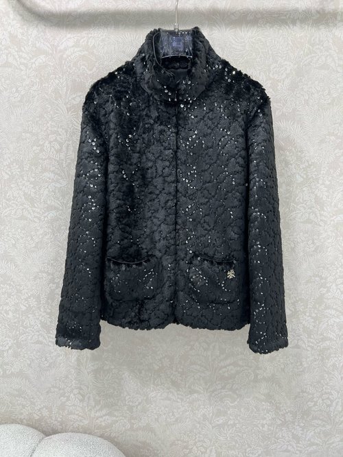 Chanel Stylish Coco Skiwear with Luxury Beaded Adornment