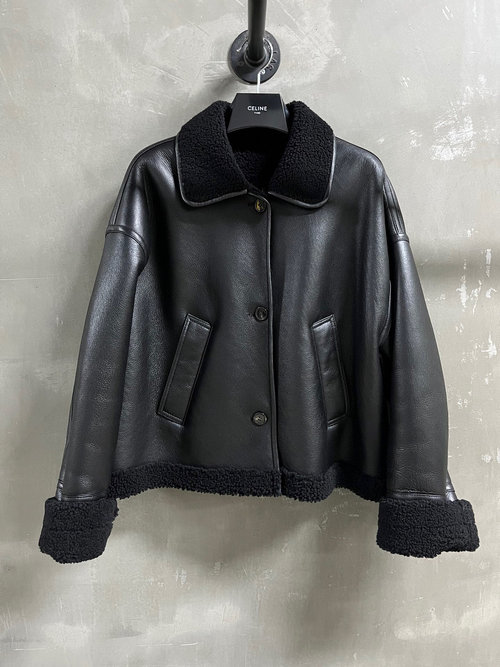 Celine Stylish Loose Fit Merino Wool Outwear