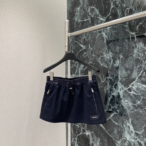 Miu Miu Zippered Sporty Mini Skirt, Sophisticated and Cool