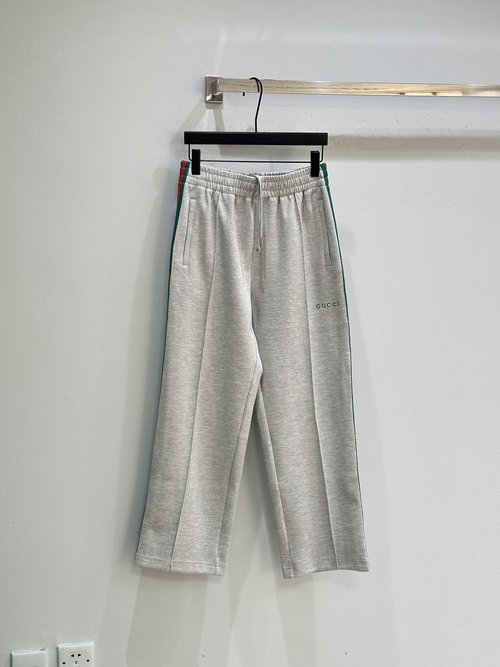 Gucci Zip-Up Hoodie Set with Striped Detailing, Retro Sporty Elegance