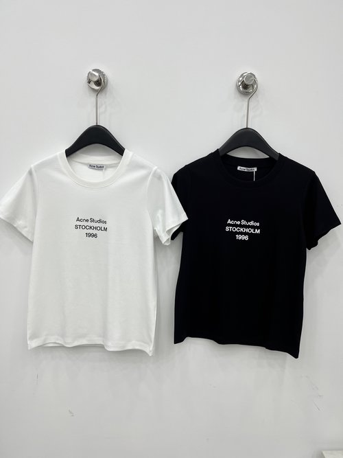 Acne Studios Exquisite Printed Short-Sleeved T-shirt, Soft, Breathable, Classic and Versatile