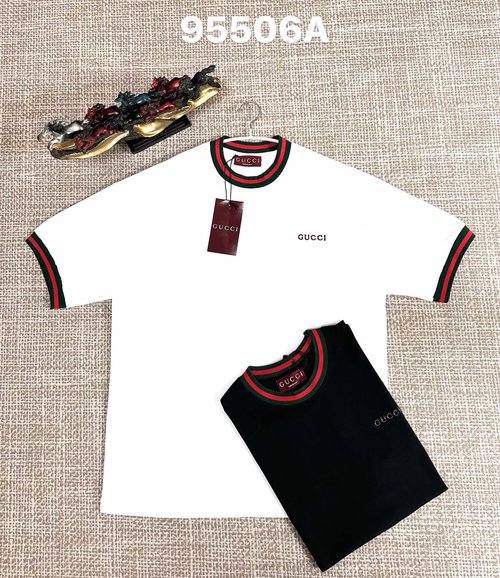 Gucci Cotton Fabric with Embroidery in Black and White