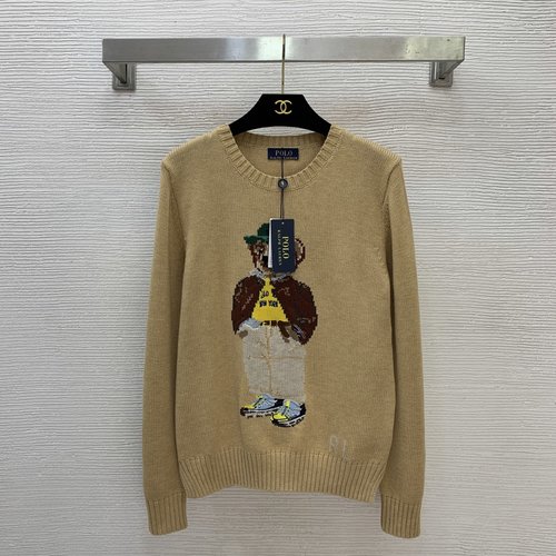 Polo Ralph Lauren Sports Style Knit Top with Cool Bear Logo