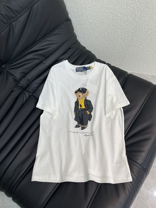 Polo Ralph Lauren Cotton Short-Sleeve T-Shirt with Bear Embroidery