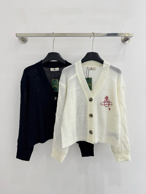 Vivienne Westhood V - Neck Single - Button Top with Saturn Embroidery